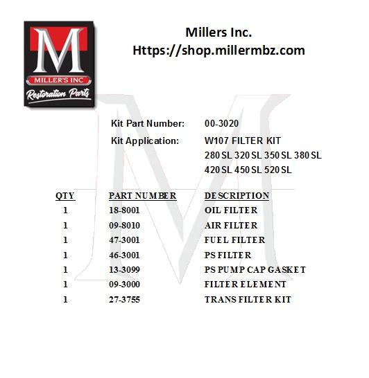 00_3020 107 FILTER KIT