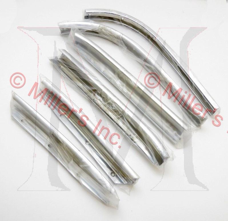 77-0100 190SL SOFT TOP FRAME CHROME MOLDING SET