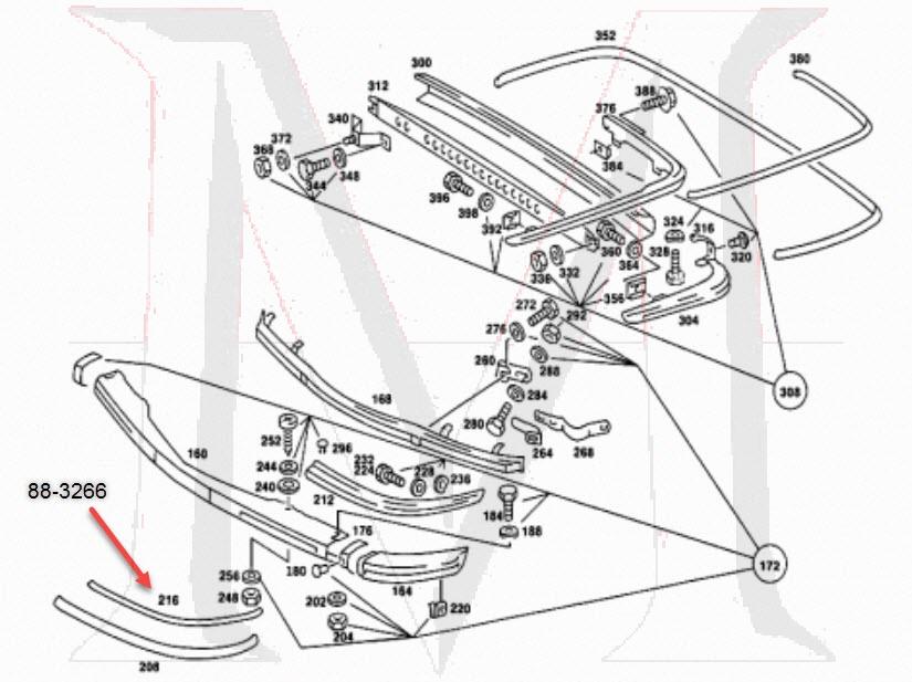 88_3266 FRONT BUMPER RAIL