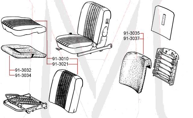 91-3010k LEATHER SEAT COVER SET