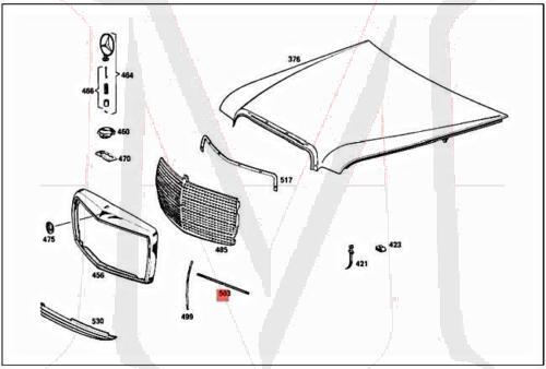 88_3023_1 MOULDING,GRILL HORIZONTAL