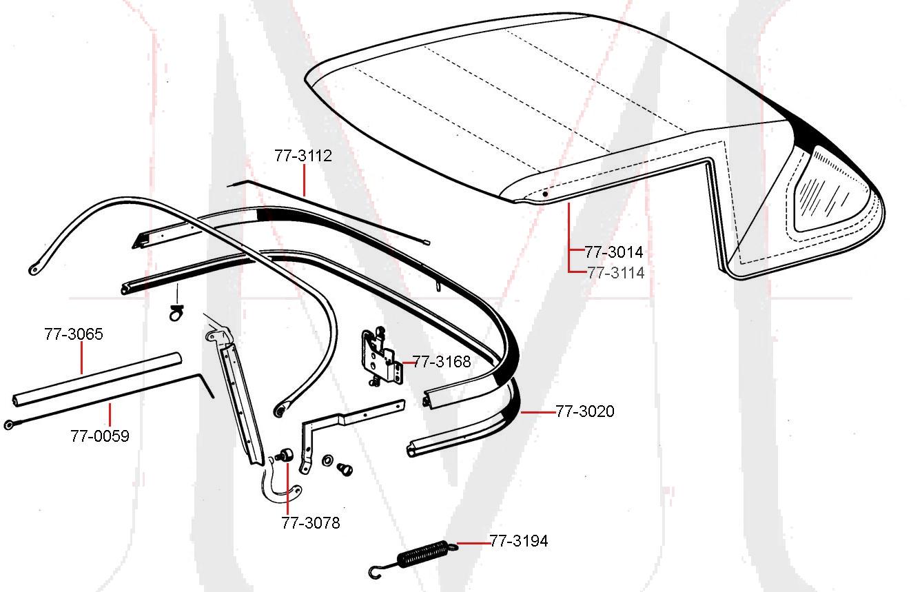 77-3112 REAR PULL CABLE