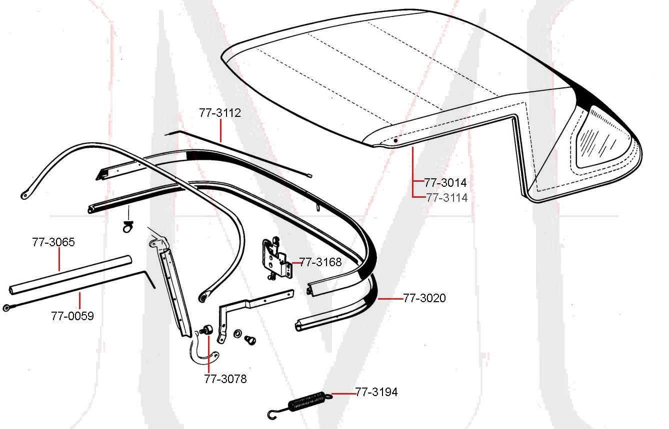 107Soft_top2FinalW3vwGvX14deCy 380SL 450SL 560SL STAYFAST CANVAS CONVERTIBLE TOP