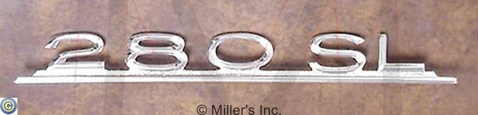 81-2020 280SL TRUNK EMBLEM