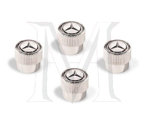 85_0113 Chrome Valve Stem Caps Set of 4