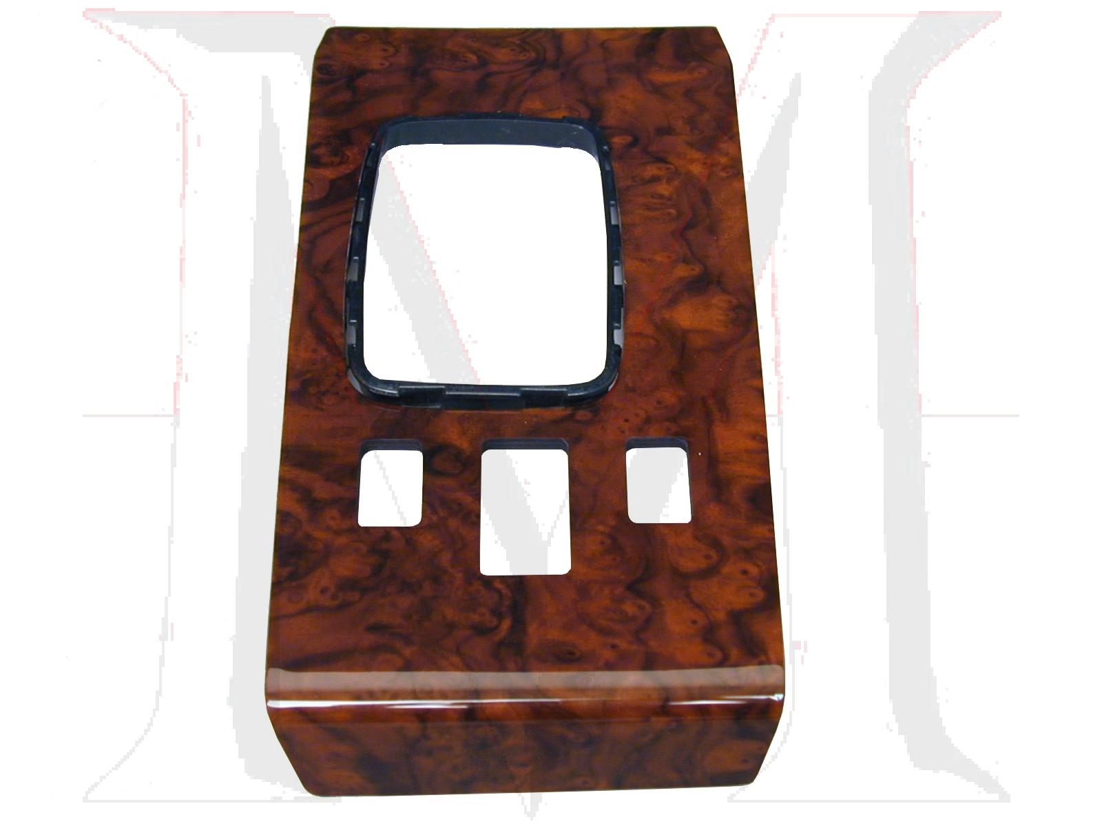 wk-107bc-1 MERCEDES SHIFT CONSOLE BURL WOOD SL (72-74)