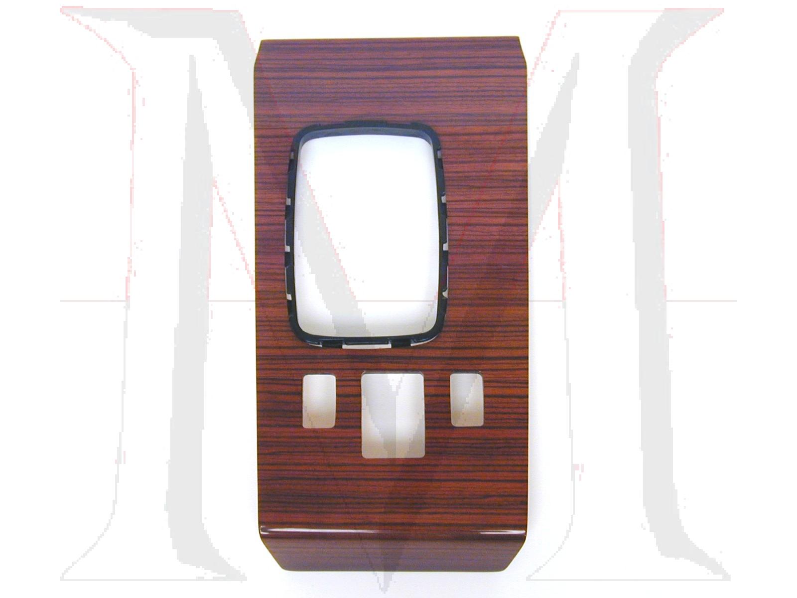wk-107zc-3 MERCEDES SHIFT CONSOLE ZEBRANO WOOD SL (78-81)