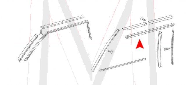 72-3005 DOOR GLASS SEAL - TOP