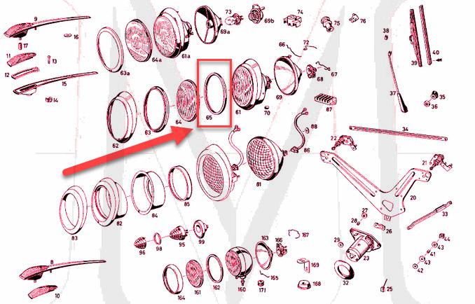 82_0175_1 HEADLIGHT SEAL