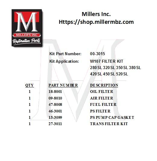 00_3015 107 FILTER KIT
