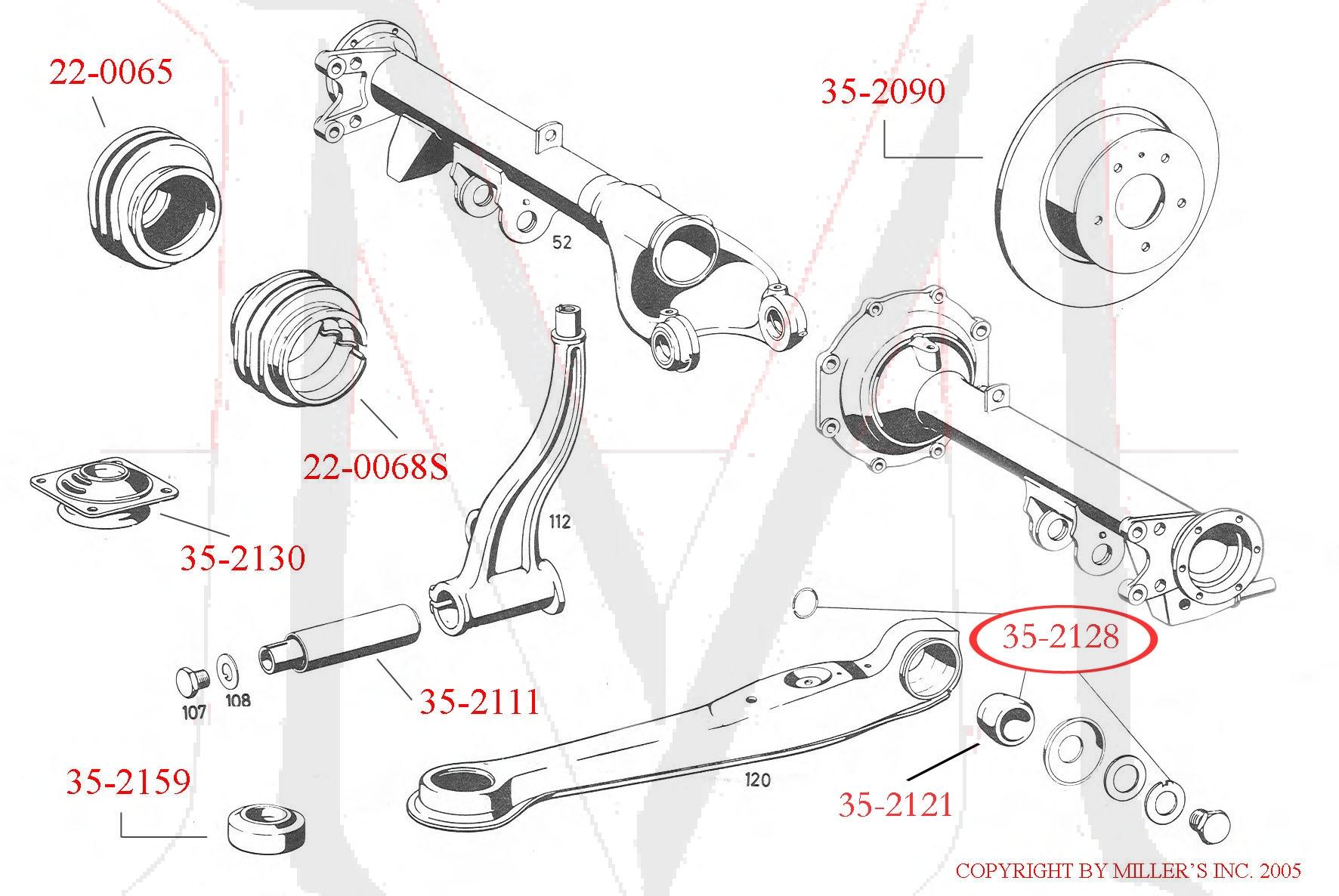 AXLE SUPPORT RUBBER MOUNT