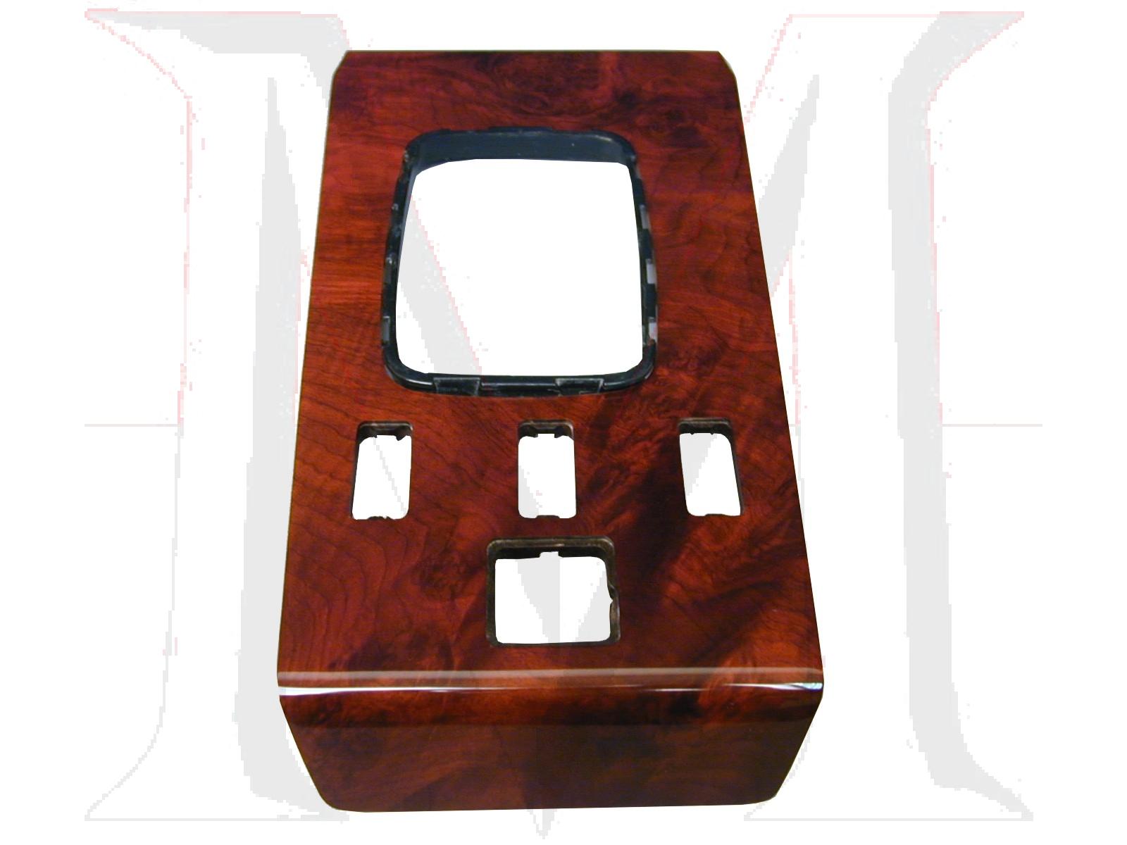 wk-107bc-5 MERCEDES SHIFT CONSOLE BURL WOOD SL (83-85)