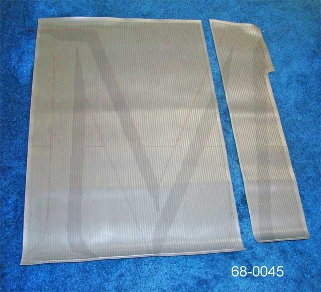 TWO PIECE RUBBER TRUNK MAT SET