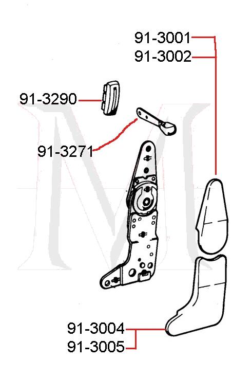 91-3005 SEAT SIDE COVER RETAINER