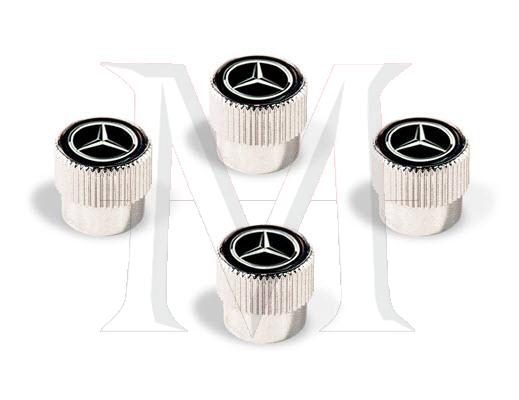 85_0116 Chrome Valve Stem Caps Set of 4