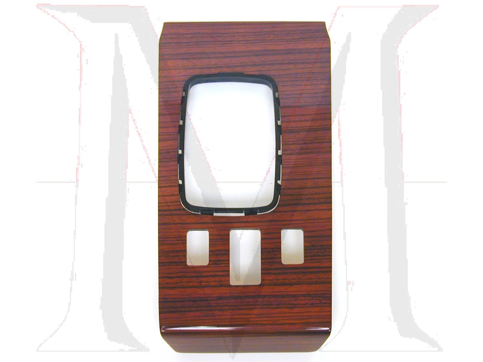 wk-107zc-2 MERCEDES SHIFT CONSOLE ZEBRANO WOOD SL (75-77)