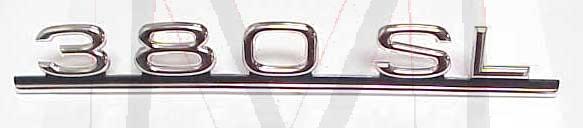 81-3019 380SL TRUNK EMBLEM