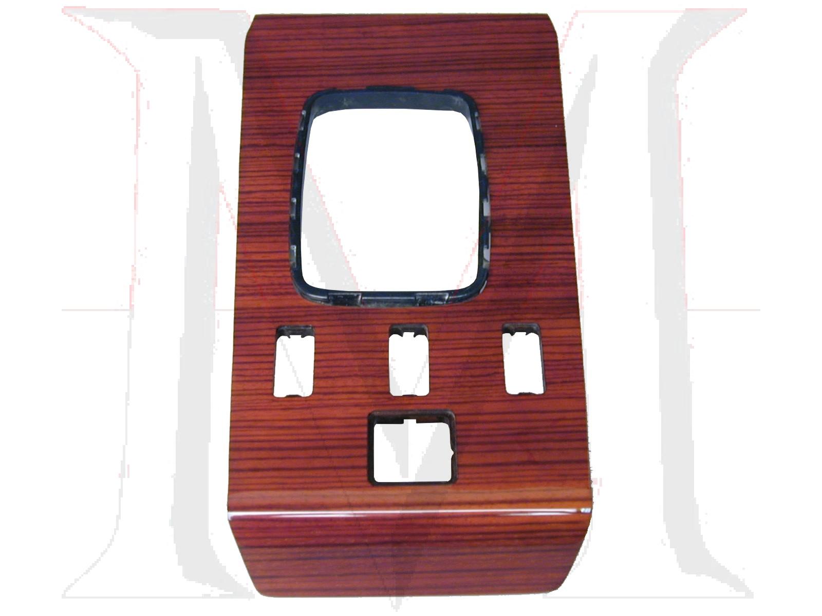 wk-107zc-5 MERCEDES SHIFT CONSOLE ZEBRANO WOOD SL (83-85)