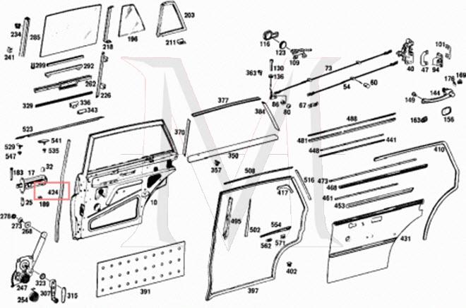 SEAL,DOOR PILLAR LEFT REAR
