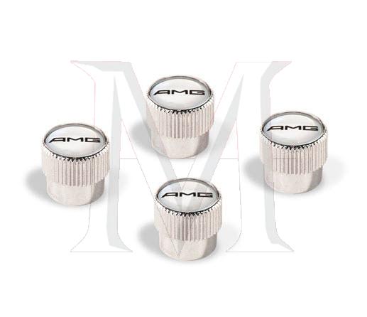 85_0115 AMG Chrome Valve Stem Caps Set of 4