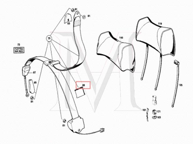 97_2358 SEAT BELT GUIDE
