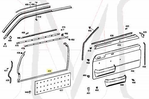 72_8121 DOOR SEAL, RIGHT