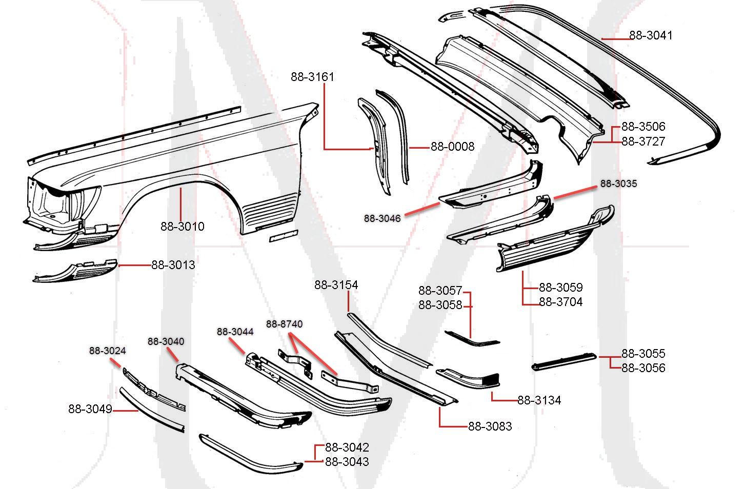 88-3046_NEW BUMPER STIFFNER - RIGHT